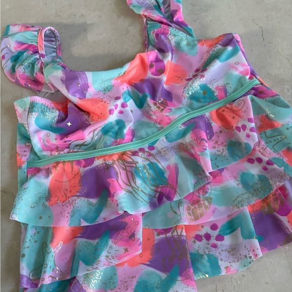 Justice Multicolor Ruffled Tank Top - Picture 3 of 4